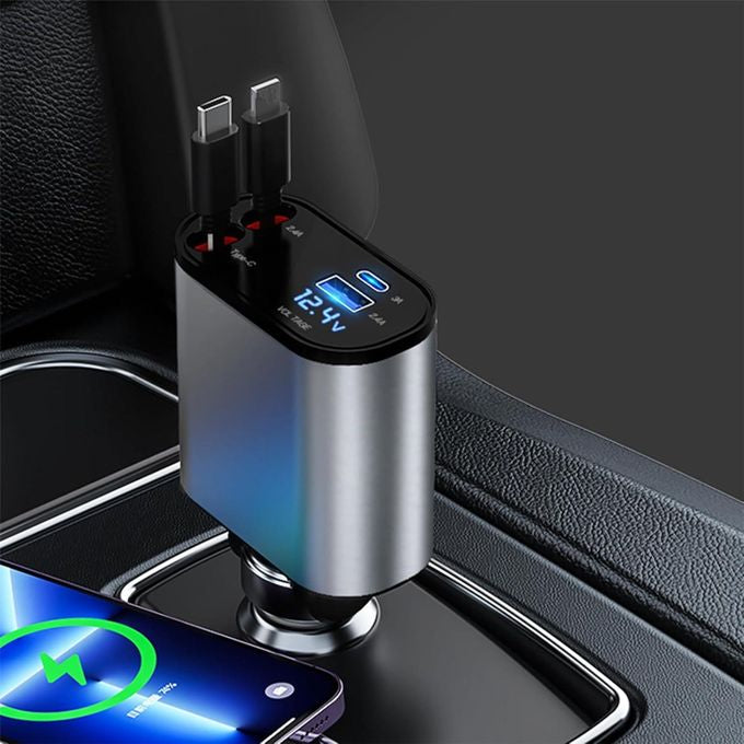 Chargeur retractable 4 en 1