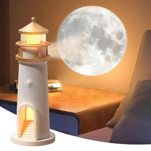 Lampe décorative avec projection lune et Bluetooth speaker