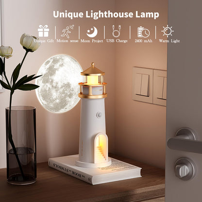 Lampe décorative avec projection lune et Bluetooth speaker