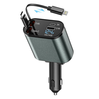 Chargeur retractable 4 en 1