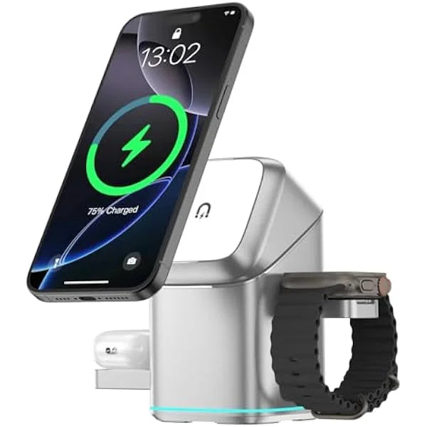 Chargeur wireless rotatif 3 en 1