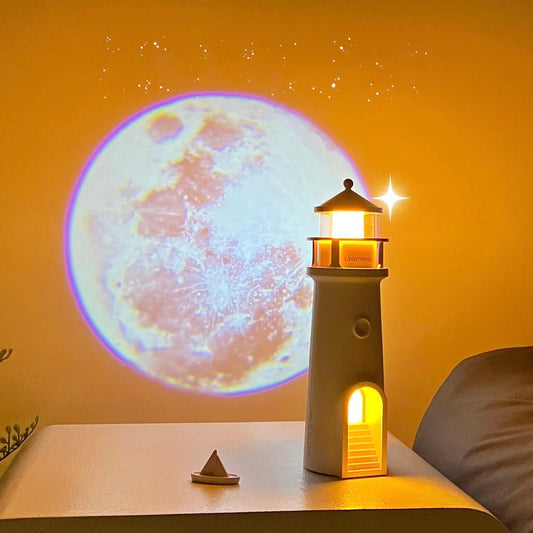 Lampe décorative avec projection lune et Bluetooth speaker