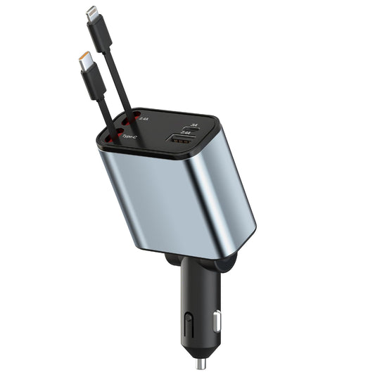 Chargeur retractable 4 en 1